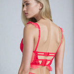 Kiki Longline Underwire Bra & G-String Set.