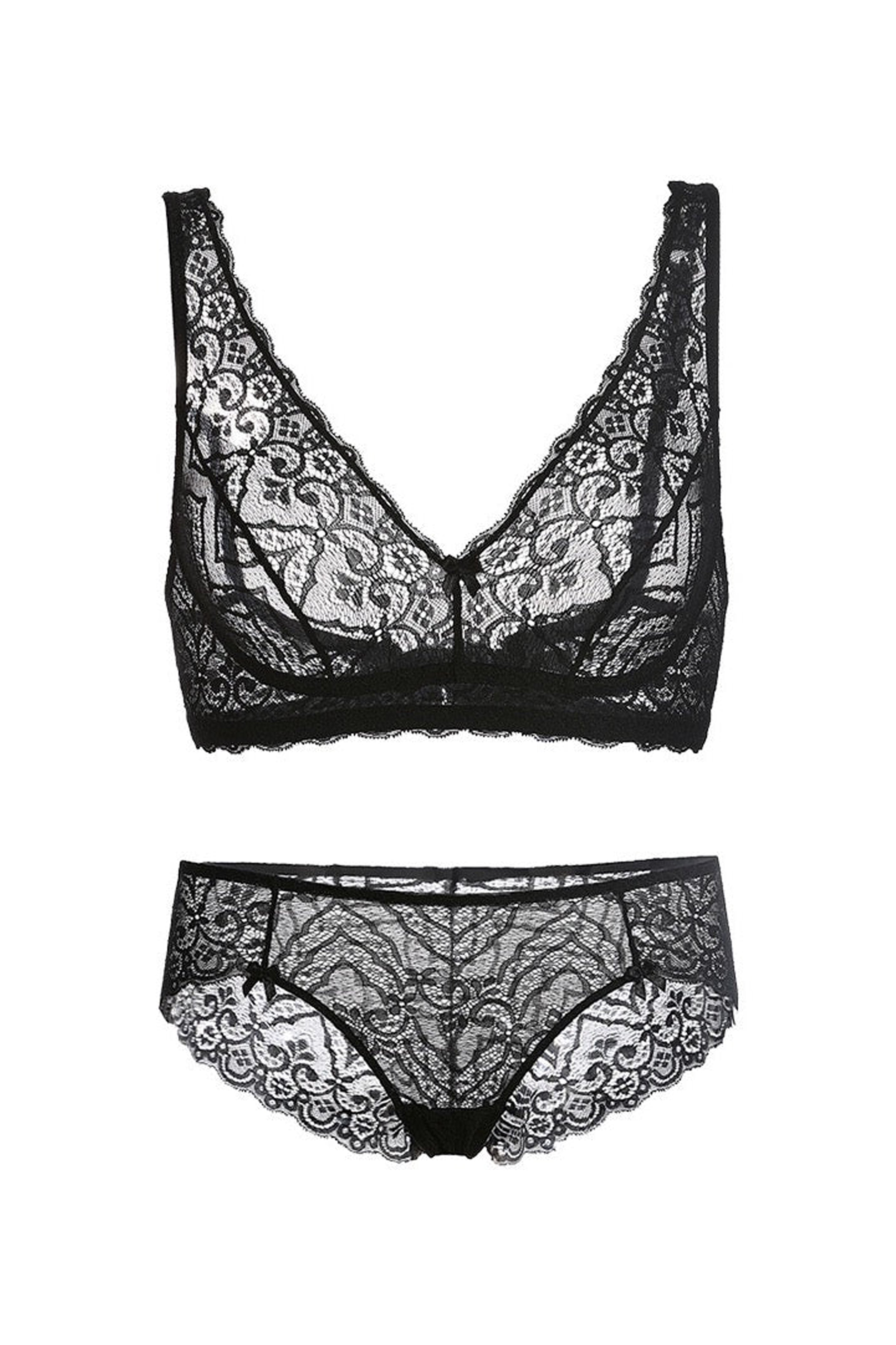 Mata Hari Wirefree Bra and Brief Set - Dear Eve Lingerie - Sexy Petite Lingerie