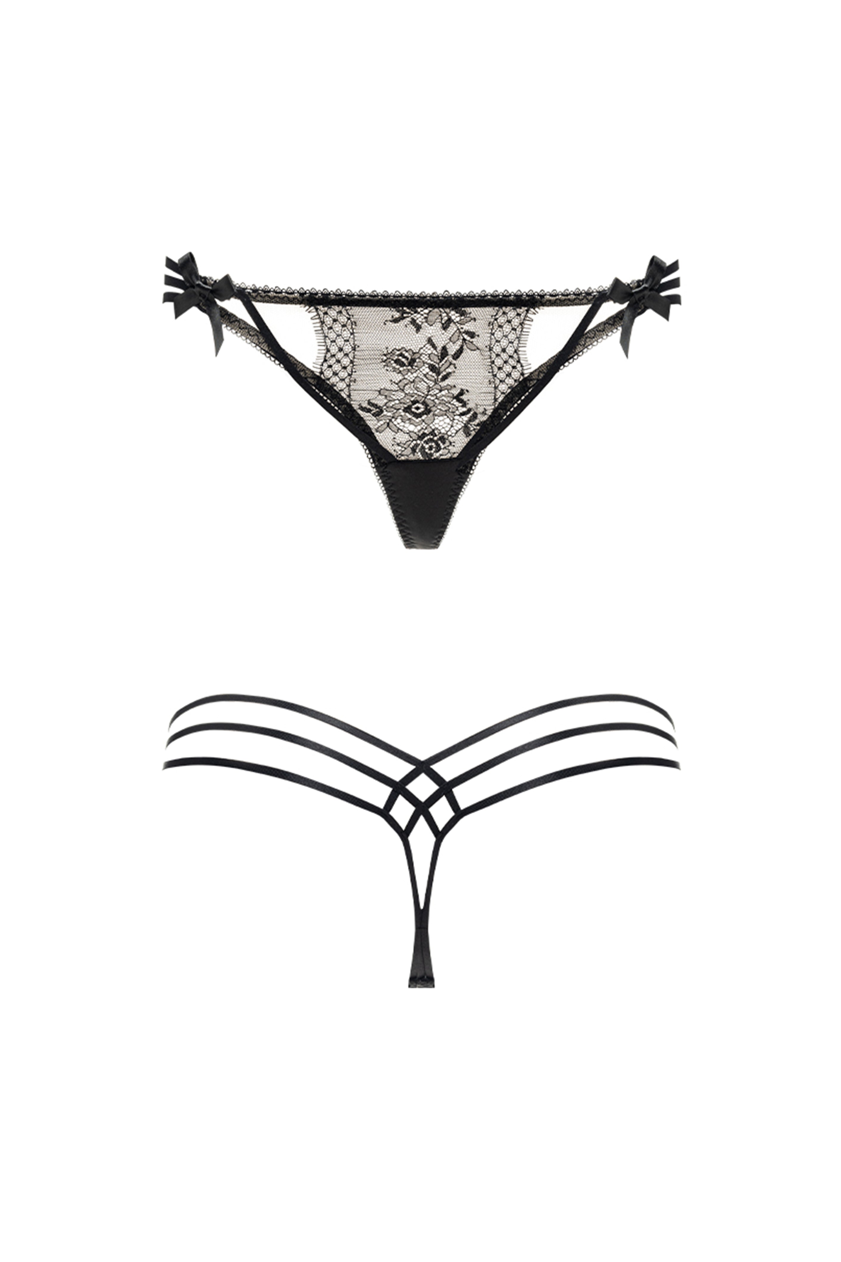 Selene 3 Piece Set - Dear Eve Lingerie - Sexy Petite Lingerie