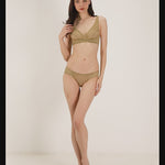 Mata Hari Wirefree Bra and Brief Set.