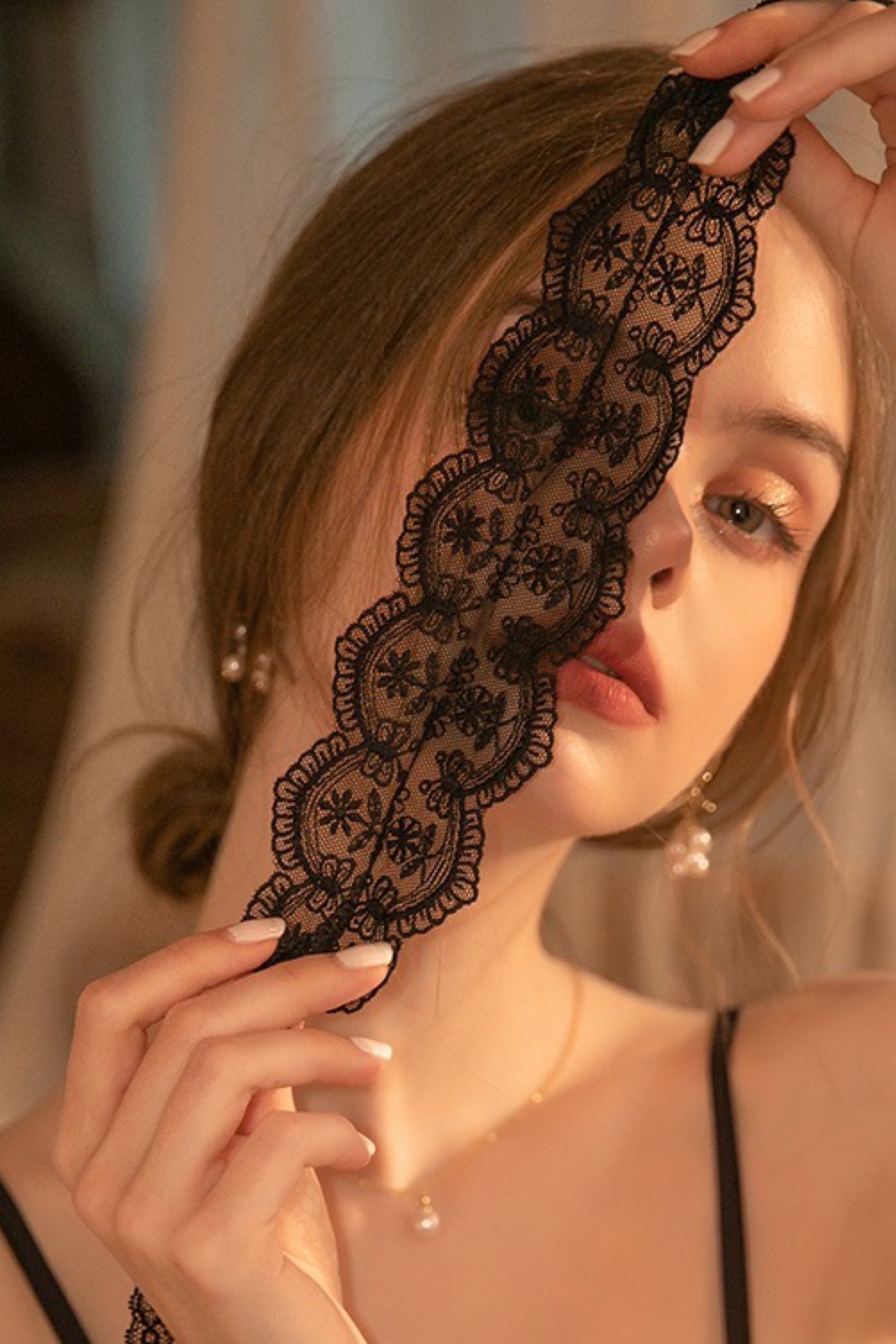 Lace Blindfold.