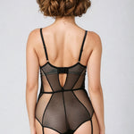 Adeline Black Lace Bodysuit - Dear Eve Lingerie - Sexy Petite Lingerie
