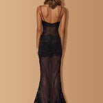 Amara Noir Sheer Dress.