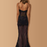 Amara Noir Sheer Dress.