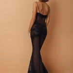 Amara Noir Sheer Dress.