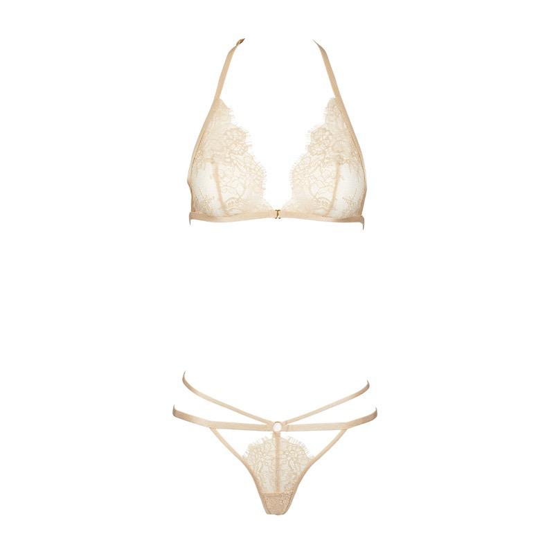 Celeste Wirefree Bra & G-String Set - Dear Eve Lingerie - Sexy Petite Lingerie
