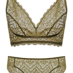 Mata Hari Wirefree Bra and Brief Set - Dear Eve Lingerie - Sexy Petite Lingerie