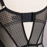 Adeline Black Lace Bodysuit - Dear Eve Lingerie
