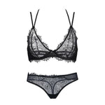 Pluma Black Lace Underwire Bra - Dear Eve Lingerie