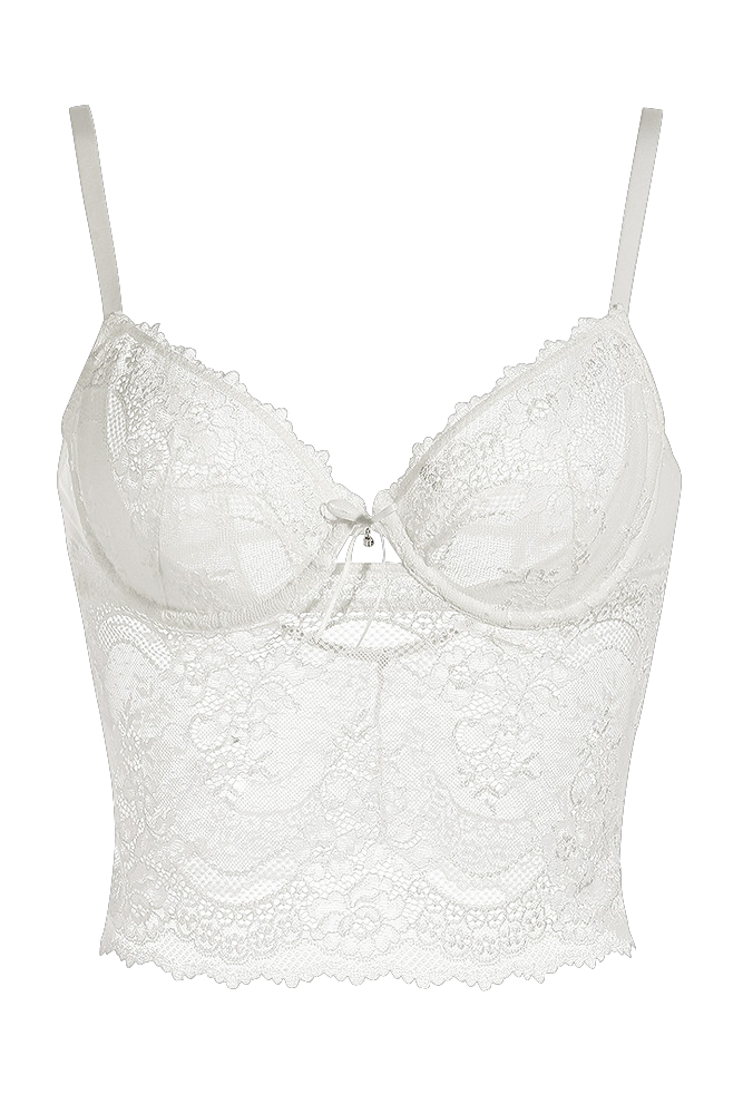 Tailored White Longline Underwire Bra - Dear Eve Lingerie