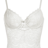 Tailored White Longline Underwire Bra - Dear Eve Lingerie
