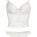 Tailored White Longline Underwire Bra - Dear Eve Lingerie